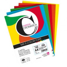 Risma carta Cromatica - A4 - 200 gr - colori assortiti forti - 100 fogli - CWR Risma carta Cromatica - A4 - 200 gr - colori assortiti forti - 100 fogli - CWR