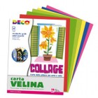 Carta velina - 50 x 76 cm - 20 gr - 5 colori assortiti - Deco - busta 25 fogli