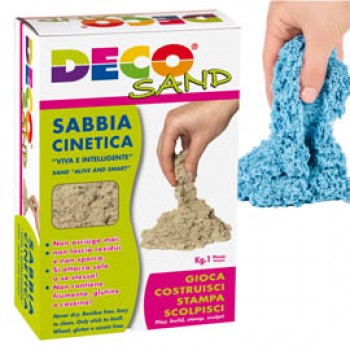 Sabbia cinetica Deco Sand - 1 kg - azzurro - Deco Sabbia cinetica Deco Sand - 1 kg - azzurro - Deco