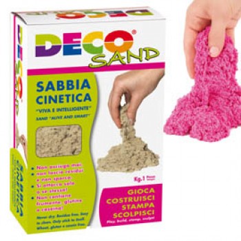 Sabbia cinetica Deco Sand - 1 kg - fucsia - Deco