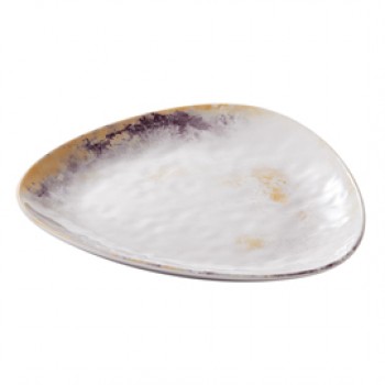 Piatto triangolare Linea Galassia - 26,5 x 2,5 cm - melamina - Leone