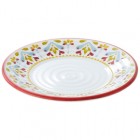 Piatto piano Linea Corfù - diametro 21,5 x 2 cm - melamina - Leone