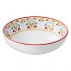 Ciotola Linea Corfù - diametro 20,5 x 5,5 cm - melamina - Leone