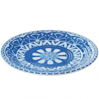 Piatto piano Linea Itaca - 35,5 x 3 cm - melamina - Leone