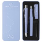 Set stilo B Poly Pen + sfera Poly Ball - punta 0,7 mm - fusto pale iris - Faber-Castell Set stilo B Poly Pen + sfera Poly Ball - punta 0,7 mm - fusto pale iris - Faber-Castell