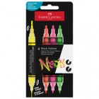 Marcatori Shake&Paint - colori assoriti neon - Faber-Castell - conf. 4 pz Marcatori Shake&Paint - colori assoriti neon - Faber-Castell - conf. 4 pz
