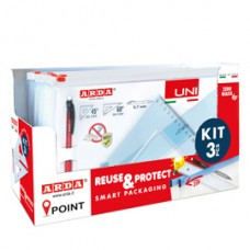 Serie UNI - coppia squadre 30 cm + portamine 0,7mm - Arda Serie UNI - coppia squadre 30 cm + portamine 0,7mm - Arda