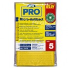 Panno multiuso Micro-Antibact - 35 x 38 cm - giallo - Arix - conf. 5 pezzi
