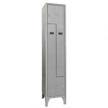 Armadio spogliatoio in metallo salvaspazio - a 2 ante a L - 40 x 50 x 195 cm - grigio - Fasma Armadio spogliatoio in metallo salvaspazio - a 2 ante a L - 40 x 50 x 195 cm - grigio - Fasma