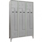 Armadio spogliatoio in metallo salvaspazio - a 6 ante a L - 120 x 50 x 195 cm - grigio - Fasma