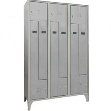 Armadio spogliatoio in metallo salvaspazio - a 6 ante a L - 120 x 50 x 195 cm - grigio - Fasma Armadio spogliatoio in metallo salvaspazio - a 6 ante a L - 120 x 50 x 195 cm - grigio - Fasma