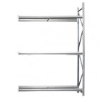 Kit scaffale - modulo estensione - per pneumatici - 3 ripiani - 150 x 50 x 200 cm - acciaio - Tecnotelai