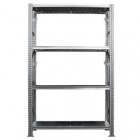 Kit scaffale industriale - 4 ripiani - 120 x 50 x 200 cm - acciaio - Tecnotelai