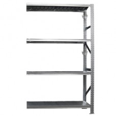 Kit scaffale industriale - modulo estensione - 4 ripiani - 120 x 50 x 200 cm - acciaio - Tecnotelai