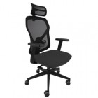 Seduta operativa Fiamma FLAPG - con braccioli regolabili e poggiatesta - nero - Unisit Seduta operativa Fiamma FLAPG - con braccioli regolabili e poggiatesta - nero - Unisit