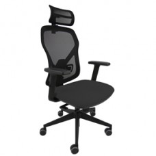 Seduta operativa Fiamma FLAPG - con braccioli regolabili e poggiatesta - nero - Unisit