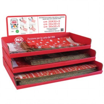 Sacchetto regalo - fantasia Natale assortite - c/patella adesiva - Rex Sadoch - expo 150 pezzi Sacchetto regalo - fantasia Natale assortite - c/patella adesiva - Rex Sadoch - expo 150 pezzi