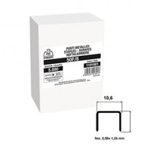 Punti 50F/6 - H 6mm Romeo Maestri - contenuto da 5.000 pezzi cad confezione - conf. 2 scatole Punti 50F/6 - H 6mm Romeo Maestri - contenuto da 5.000 pezzi cad confezione - conf. 2 scatole