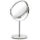 Specchio per trucco - con ingrandimento x3 - diametro specchio 15,5 cm - altezza 32 cm - grigio - Girmi Specchio per trucco - con ingrandimento x3 - diametro specchio 15,5 cm - altezza 32 cm - grigio - Girmi