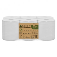 Asciugamani in rotolo Autocut Simplify - 19,6 cm x 130 m - diametro 18,5 cm - 19,5 gr - 2 veli - bianco - Papernet Asciugamani in rotolo Autocut Simplify - 19,6 cm x 130 m - diametro 18,5 cm - 19,5 gr - 2 veli - bianco - Papernet
