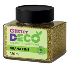 Glitter Bio grana fine - 120ml - oro - Deco Glitter Bio grana fine - 120ml - oro - Deco