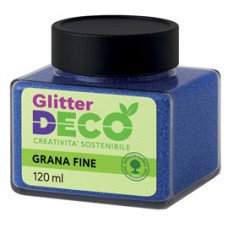 Glitter Bio grana fine - 120ml - blu - Deco Glitter Bio grana fine - 120ml - blu - Deco