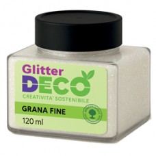 Glitter Bio grana fine - 120ml - iridescente - Deco Glitter Bio grana fine - 120ml - iridescente - Deco