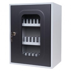 Cassetta portacellulare con anta trasparente - 30 posti - 30 x 23 x 40 cm - grigio - Metalplus Cassetta portacellulare con anta trasparente - 30 posti - 30 x 23 x 40 cm - grigio - Metalplus