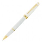 Penna roller Bailey Light - punta F - fusto bianco/oro - Cross