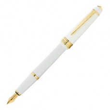 Penna stilografica Bailey Light - punta M - fusto bianco/oro - Cross Penna stilografica Bailey Light - punta M - fusto bianco/oro - Cross