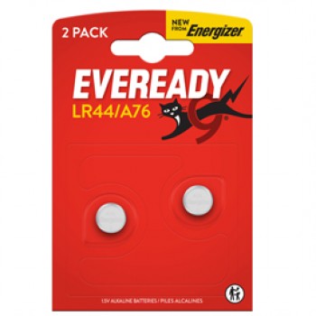 Micropila Eveready LR44/A76 - 1,5V - a pastiglia - litio - Energizer - blister 2 pezzi