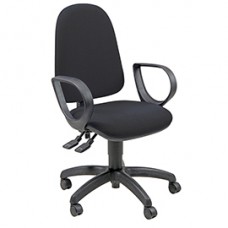 Sedia operativa Jupiter - con braccioli - nero - Unisit