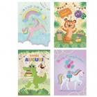 Biglietto Compleanno bambini - fantasie assortite - Rex Sadoch Biglietto Compleanno bambini - fantasie assortite - Rex Sadoch