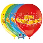 Palloncino - diametro 30 cm - lattice - Buon compleanno - conf. 8 pezzi