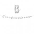 Festone Buon compleanno - in cartoncino - argento - Big Party Festone Buon compleanno - in cartoncino - argento - Big Party