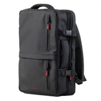 Zaino Travel Backpack Drop2Go - 30 x 15 x 45 cm - gomma - nero - In Tempo