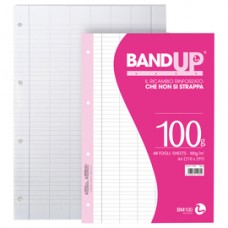 Ricambi BandUP forati rinforzati - A4 - rigo di 1a - 100gr - BM - conf. 40 pezzi