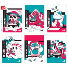 Maxiquaderno Be More Manga - A4 - 1 rigo - alta fogliazione - 48+2 fogli - 100 gr - BM