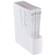 Portariviste Green2desk - in PS riciclato - 30 x 25,8 cm - dorso 9 cm - bianco - Fellowes