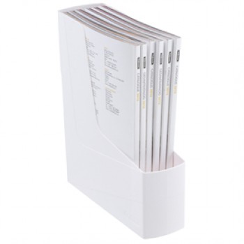 Portariviste Green2desk - in PS riciclato - 30 x 25,8 cm - dorso 9 cm - bianco - Fellowes