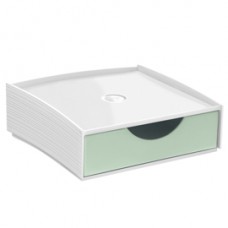 Cassettiera componibile Storage box -  18,6 x 18,5 x 6,4 cm  - verde salvia - Cep