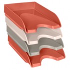 Vaschette portacorrispondenza Terra nova - 34,8 × 25,7 × 24,5 cm - colori assortiti - Cep - set 4pz