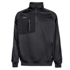 Felpa mezza zip Leeds - taglia L - nero - U-Power