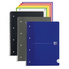 Maxiquaderno spiralato Office Essentials - A4+ - 5 mm - 160 pagine - 80 gr - colori assortiti - Oxford
