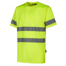T-shirt alta visibilità Mizar - taglia XXL - giallo fluo - U-Power - conf. 3 pezzi