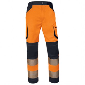 Pantalone multitasche alta visibilità M2PA3S - taglia M - arancio fluo - Deltaplus