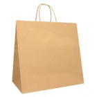 Shopper Twisted Large - maniglie cordino - 28 x 17 x 29 cm - carta biokraft - avana - Mainetti Bags - conf. 25 pezzi