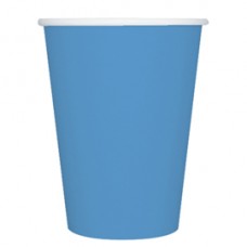 Bicchieri biodegradabili Ecocolor - 250cc - turchese - Big Party - conf. 25 pezzi