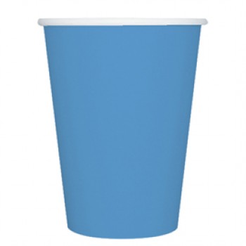 Bicchieri biodegradabili Ecocolor - 250cc - turchese - Big Party - conf. 25 pezzi