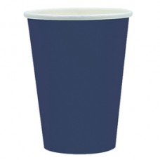 Bicchieri biodegradabili Ecocolor - 250cc - blu notte - Big Party - conf. 25 pezzi